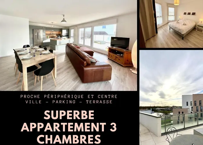 T4 Avec Grande Terrasse Et Parking Prive